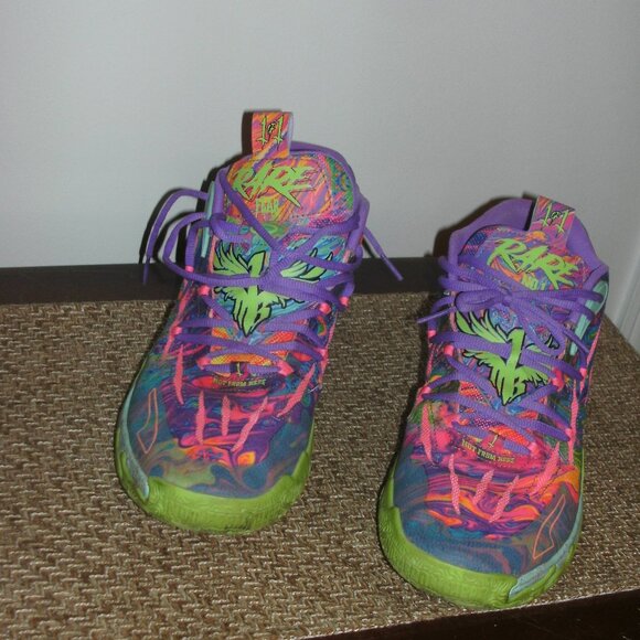 Puma Lamelo M.E.L.O. 01 of One Not From Here Rare Fear Basketball Shoes size 11